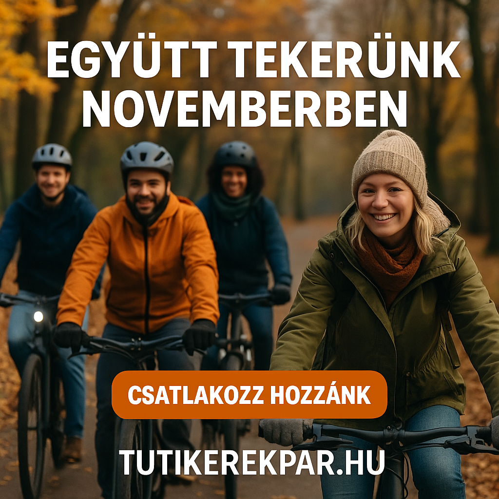 Novemberi kerékpározás: miért jó együtt tekerni, és miért kulcs a világítás és a réteges öltözködés