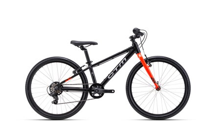 CTM BENNY 2026 gyerek kerékpár – matt fekete / narancs