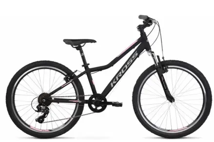 KROSS Lea JR 24 2026 24" Black/Silver/Pink (fényes)