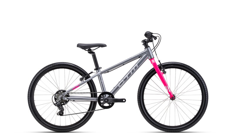 CTM BENNY 2026 gyerek kerékpár – matt szürke / rózsaszín
