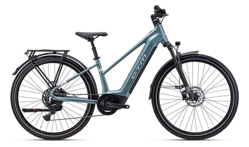 CTM SENZE GX Lady 2026 női trekking e-bike – matt szürkezöld