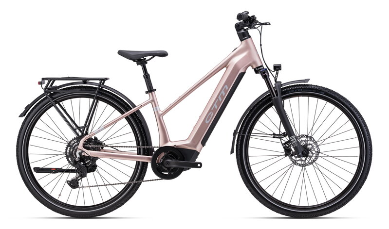 CTM SENZE GX Lady 2026 női trekking e-bike – matt púderrózsaszín