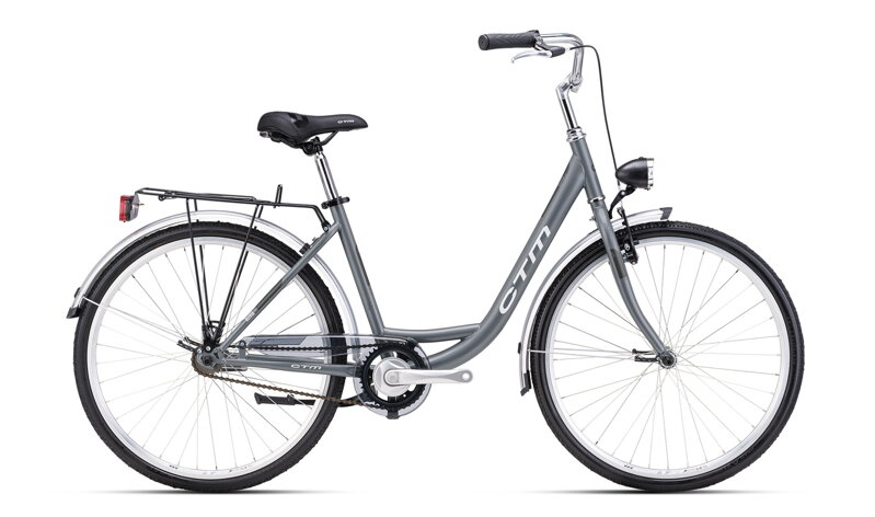 CTM OLIVIA 1.0 2026 női városi kerékpár 26" – szürkéskék