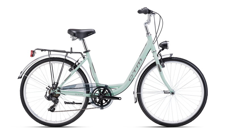 CTM OLIVIA 2.0 2026 női városi-túra kerékpár 26" – zsályazöld