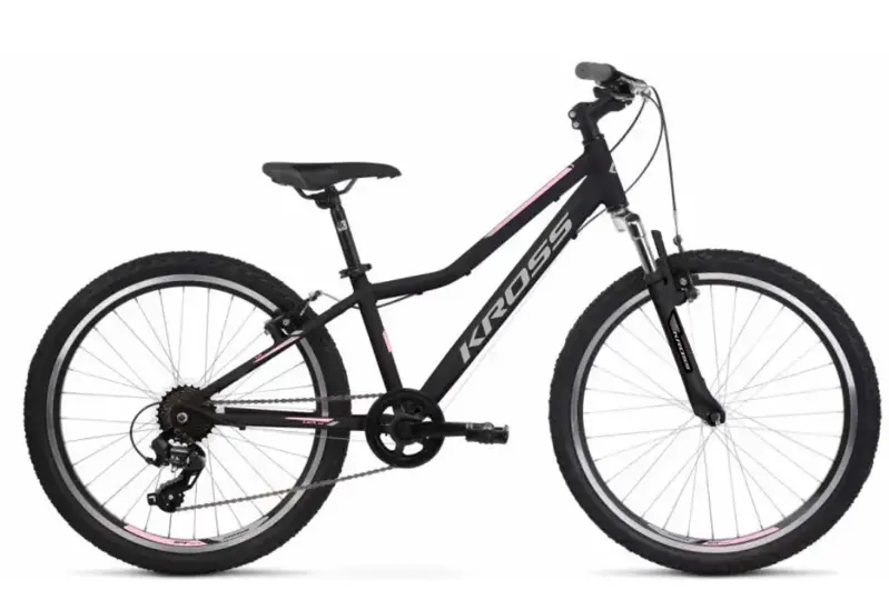 KROSS Lea JR 24 2026 24" Black/Silver/Pink (fényes)