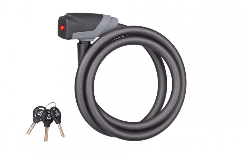 CTM TWIST kulcsos spirál kerékpárzár, 12 × 1200 mm