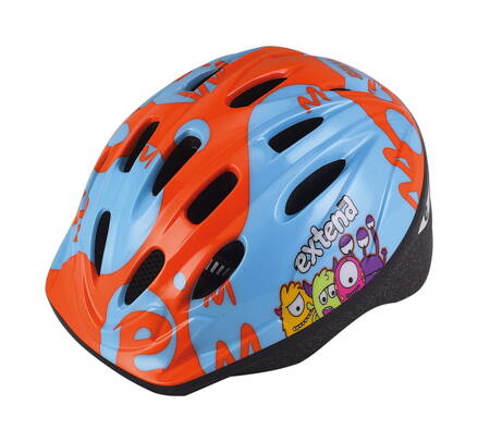 Prilba Extend BILLY Monster bledomodrá-oranžová XS/S (48-52cm)