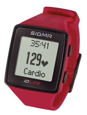 Pulzusmérő óra Sigma iD.LIFE rouge