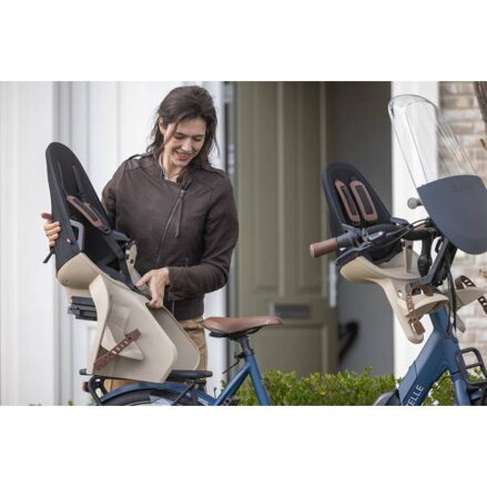 Qibbel AIR hátsó gyerekülés csomagtartóra – bézs